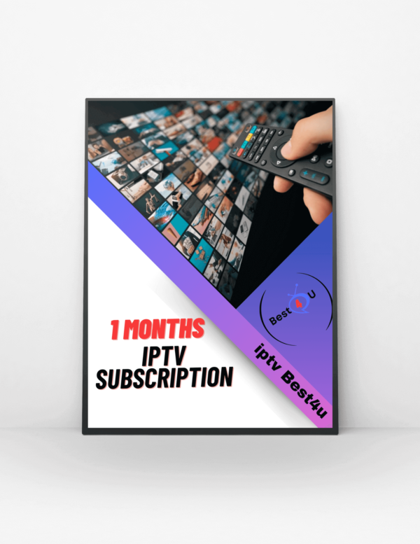 IPTV subscription 1 Months